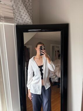 Princess Polly white linen top